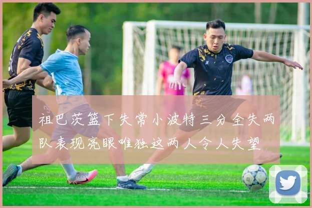 祖巴茨篮下失常小波特三分全失两队表现亮眼唯独这两人令人失望