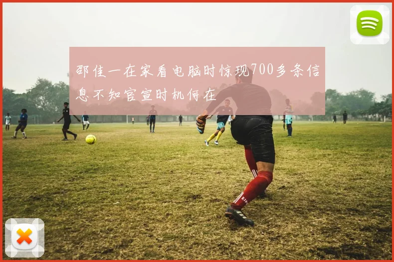 邵佳一在家看电脑时惊现700多条信息不知官宣时机何在